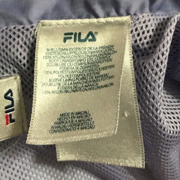 Fila Zip Up Windbreaker Periwinkle - Picture 6 of 8